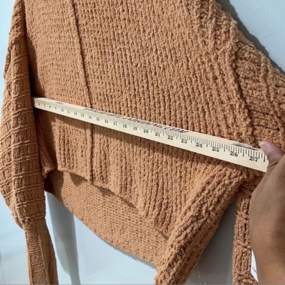 Free People Be Yours Pullover Camel Cowl Neck  Sweater Size S New with T… - Picture 11 of 12